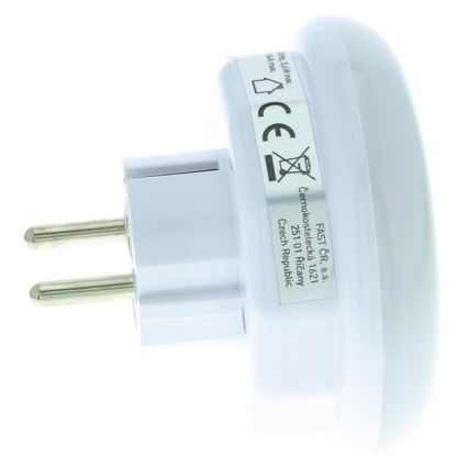 LED Лампа за ориентация със сензор за здрач и контакт LED/0,6W/230V