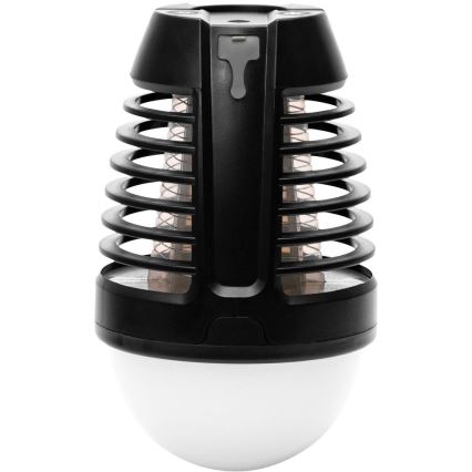 Retlux - LED преносима акумулаторна лампа с уловител за насекоми LED/5W/1800 mAh IP44 черна