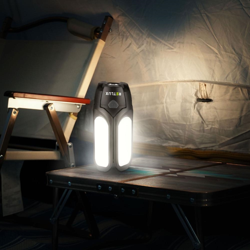 LED презареждаема къмпингова лампа със соларен панел LED/3W/1600 mAh IPX4