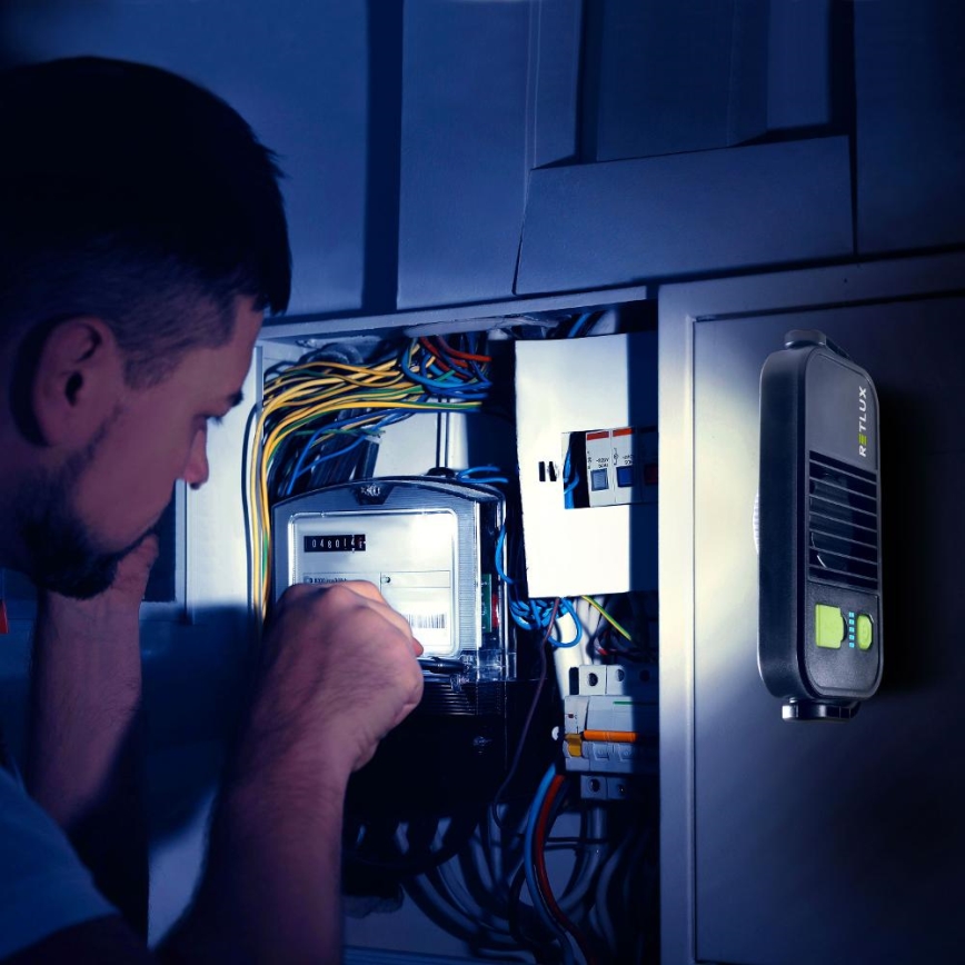 LED работен фенер с функция powerbank LED/4400 mAh IP44 жълто/черно