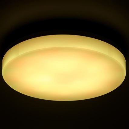LED RGBW Димируем плафон за баня LED/20W/230V Wi-Fi IP44 бял