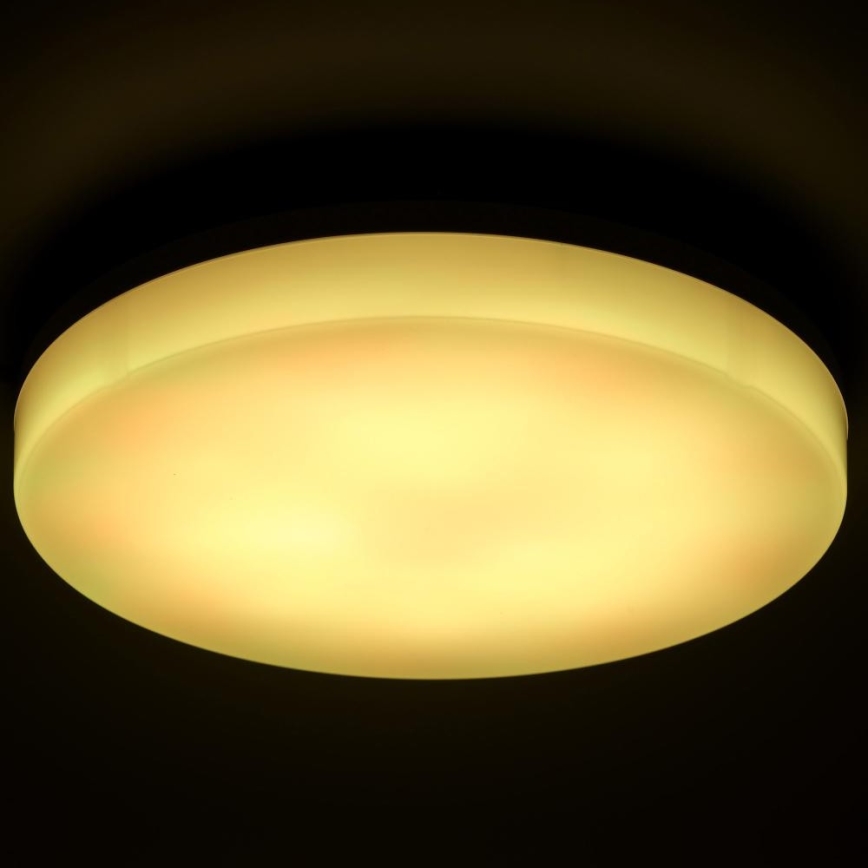 LED RGBW Димируем плафон за баня LED/20W/230V Wi-Fi IP44 бял