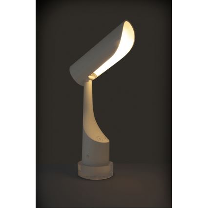 LED RGBW Димируема акумулаторна настолна лампа LED/5W/5V 2000 mAh 3000/6000K бяла