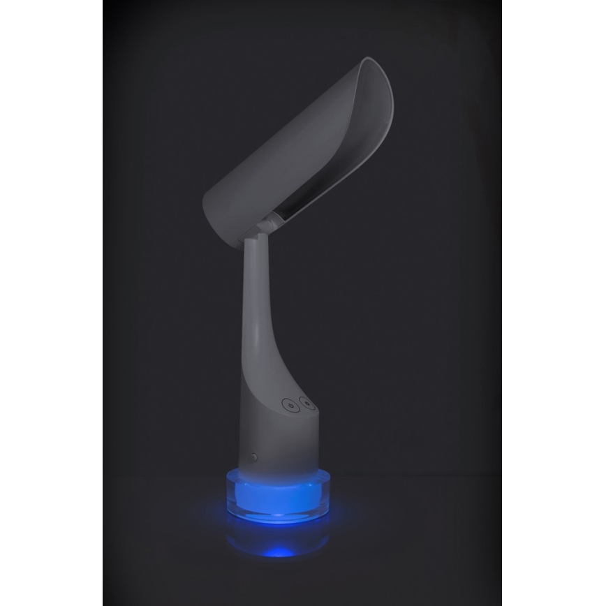 LED RGBW Димируема акумулаторна настолна лампа LED/5W/5V 2000 mAh 3000/6000K бяла