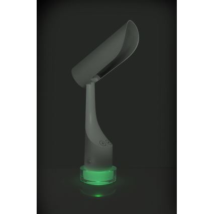 LED RGBW Димируема акумулаторна настолна лампа LED/5W/5V 2000 mAh 3000/6000K бяла