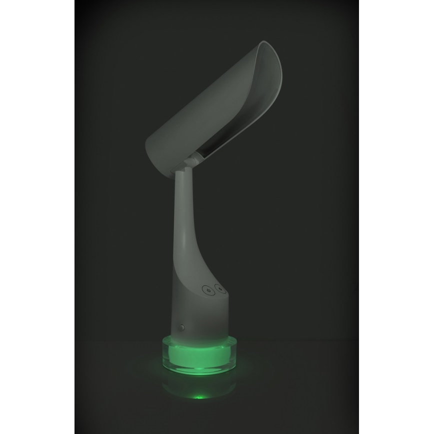 LED RGBW Димируема акумулаторна настолна лампа LED/5W/5V 2000 mAh 3000/6000K бяла