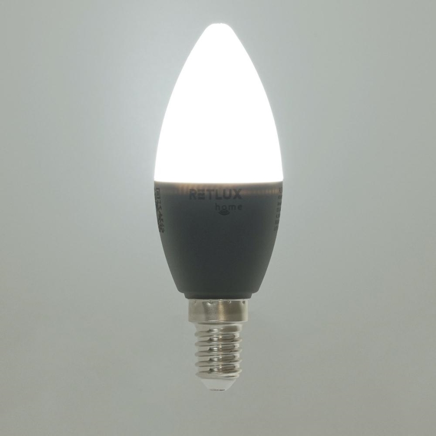 LED RGBW Димируема крушка C37 E14/4,5W/230V 2700-6500K Wi-Fi Tuya