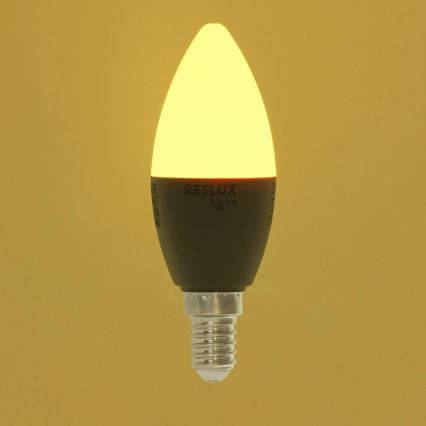LED RGBW Димируема крушка C37 E14/4,5W/230V 2700-6500K Wi-Fi Tuya