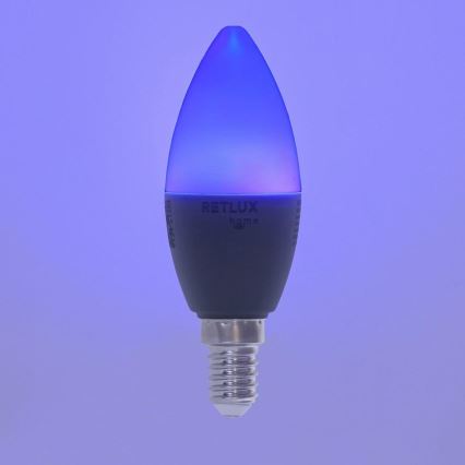 LED RGBW Димируема крушка C37 E14/4,5W/230V 2700-6500K Wi-Fi Tuya