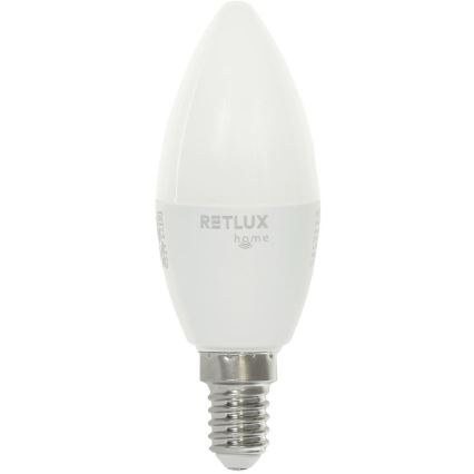 LED RGBW Димируема крушка C37 E14/4,5W/230V 2700-6500K Wi-Fi Tuya