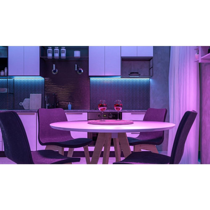 LED RGBW Интелигентен димируема лента 5m LED/230V 2700-6500K Wi-Fi Tuya + дистанционно управление