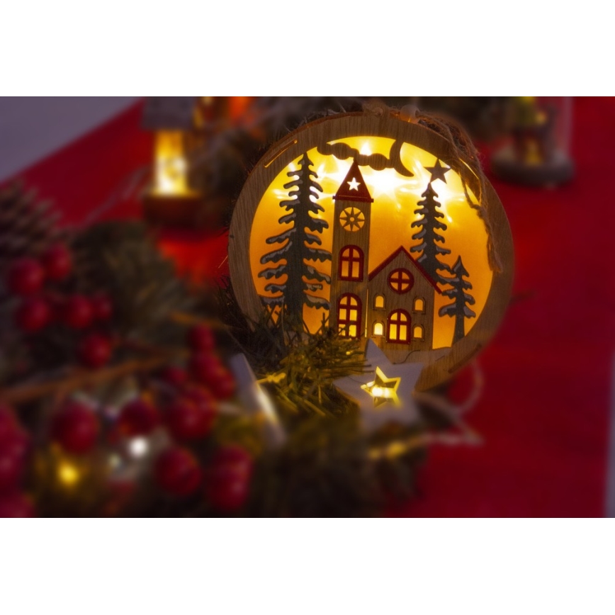 LED Коледна декорация 5xLED/2xAAA топло бяло