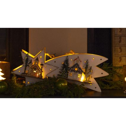 LED Коледна декорация LED/2xAA комета