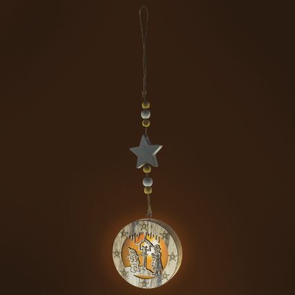 LED коледна украса LED/2xCR2032 топло бяло