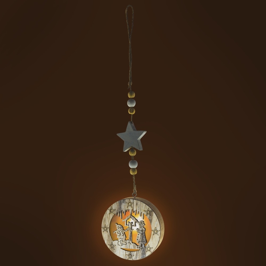 LED коледна украса LED/2xCR2032 топло бяло