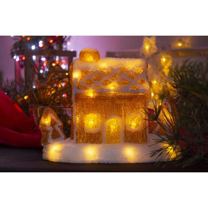 LED Коледна декорация LED/3xAA топло бяла