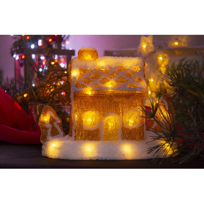 LED Коледна декорация LED/3xAA топло бяла
