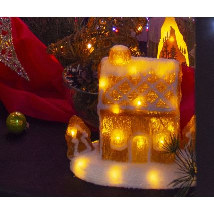 LED Коледна декорация LED/3xAA топло бяла