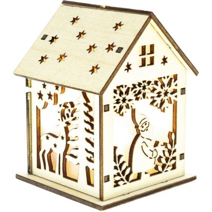 LED коледна украса LED/2xLR44, топла бяла светлина