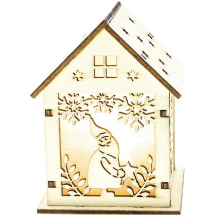 LED коледна украса LED/2xLR44, топла бяла светлина