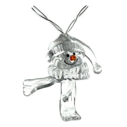 LED Коледни лампички 10xLED/2xAA/топло бял 1,65 м снежен човек