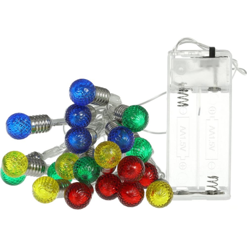 LED Коледни лампички 20xLED/2xAA/топло бял 1,8 м крушки