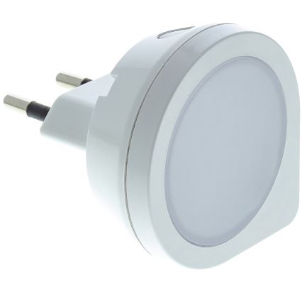 LED Контакт с ориентировъчна светлина със сензор LED/0,4W/230V 3000K бял
