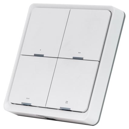 Умен 4-бутонен ключ 1xCR2430 бял