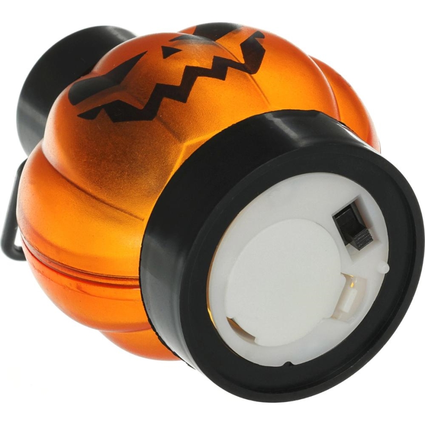 К-кт 6x LED Декорация HALLOWEEN LED/1xCR2032/топло бял тикви