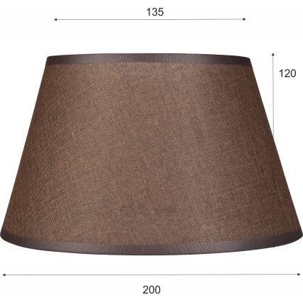 Резервен абажур за полилей и стенна лампа ANTONIO E14 120x200 мм кафяв
