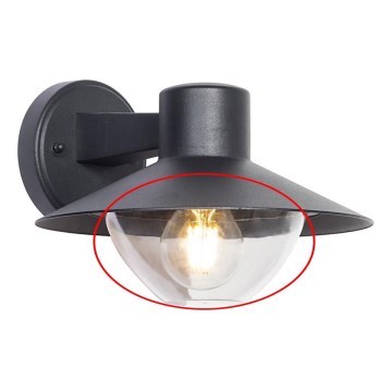 Резервен абажур за стенен аплик, полилей и лампа VEERLE E27, прозрачен