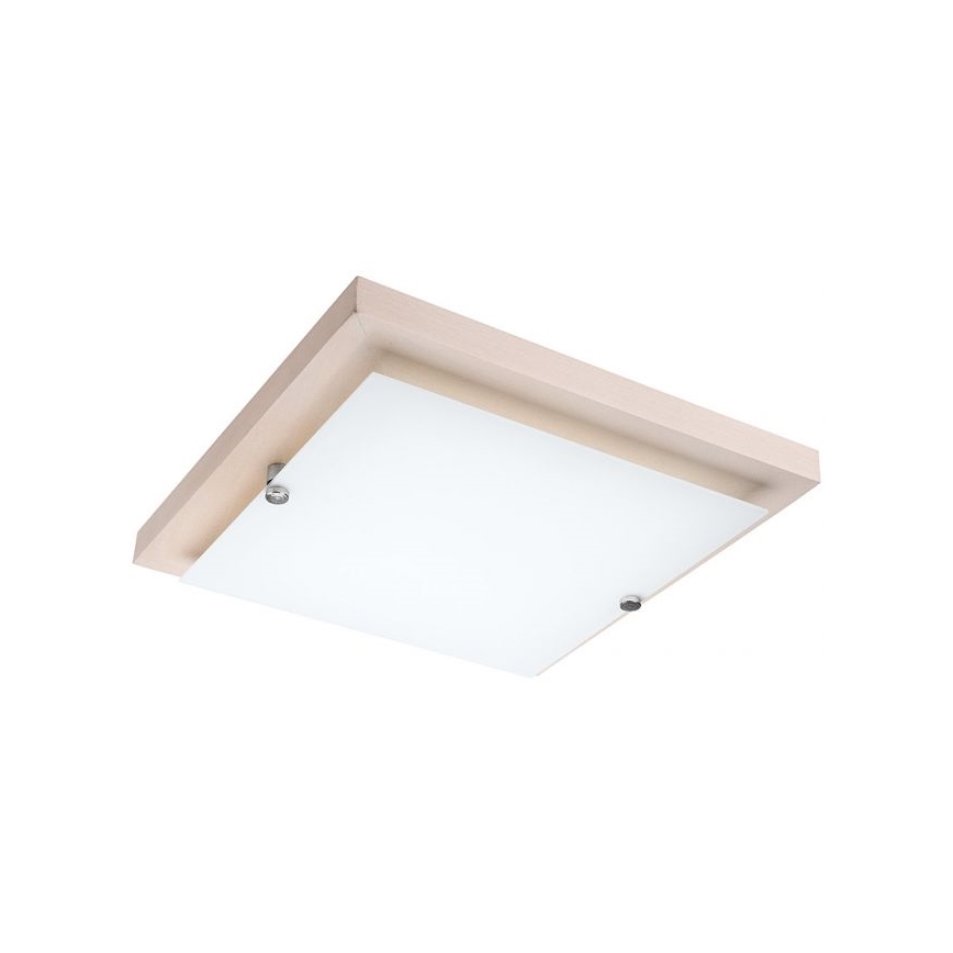 Резервен стъклен абажур 25x25 см бял