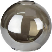 Резервен стъклен абажур SMOKY E27 Ø 15 см черен