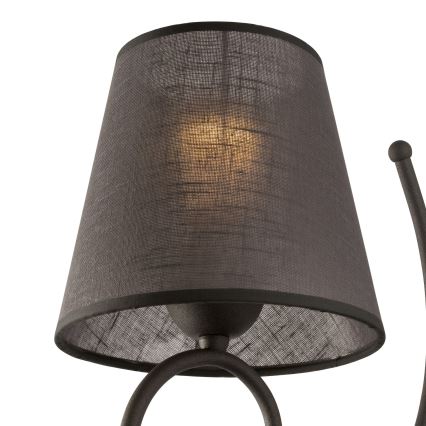 Резервен абажур за стенен аплик LORENZO E27, диаметър 16 см, сив