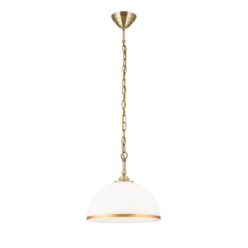 Резервно стъкло за полилей и подова лампа OLD LAMP E27 Ø 30 cm бял/златист
