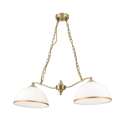 Резервно стъкло за полилей и подова лампа OLD LAMP E27 Ø 30 cm бял/златист