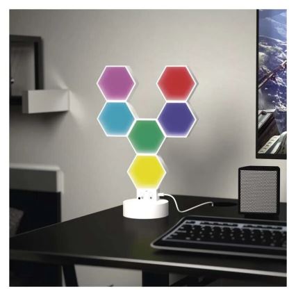 RGBIC Димируема настолна лампа GoSmart LED/5,5W/230V Wi-Fi Tuya