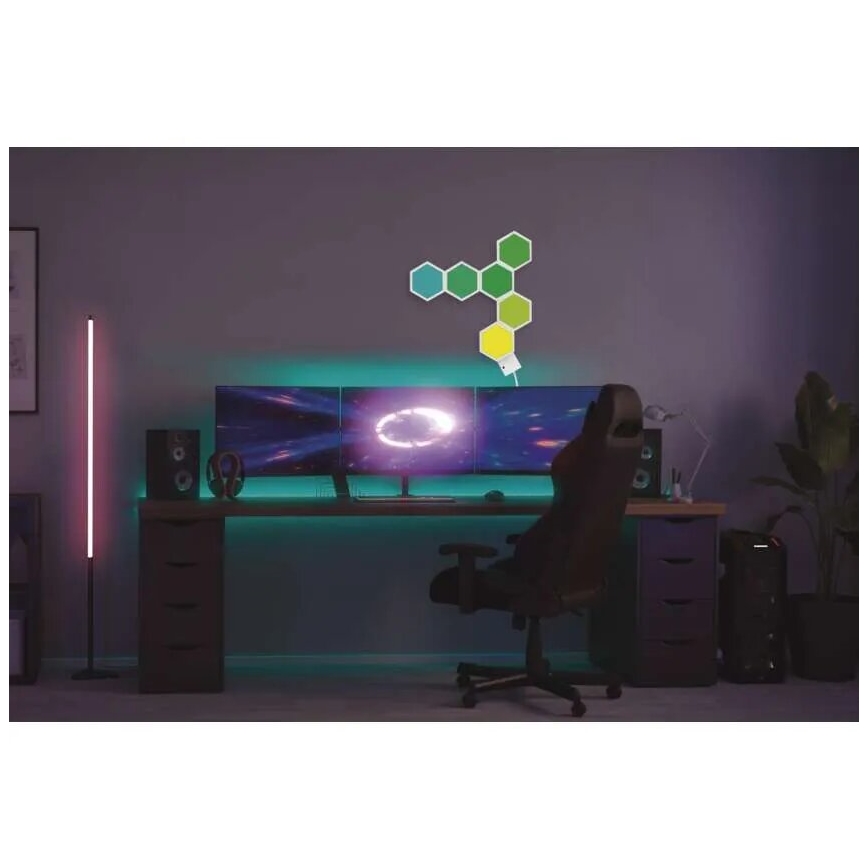 RGBIC Димируема настолна лампа GoSmart LED/5,5W/230V Wi-Fi Tuya