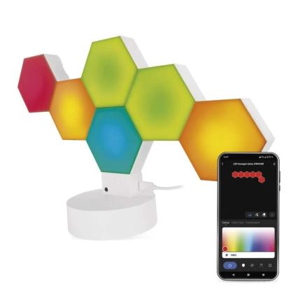 RGBIC Димируема настолна лампа GoSmart LED/5,5W/230V Wi-Fi Tuya