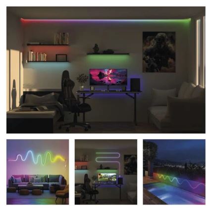 RGBIC LED Димируема лента GoSmart LED/24W/230V 3 m Wi-Fi Tuya