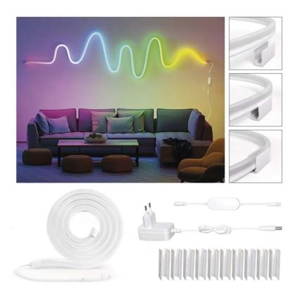 RGBIC LED Димируема лента GoSmart LED/24W/230V 3 m Wi-Fi Tuya