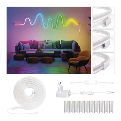 RGBIC LED Димируема лента GoSmart LED/33W/230V 5 m Wi-Fi Tuya