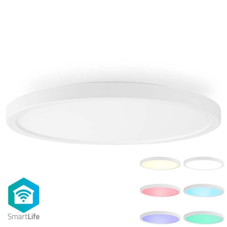 RGBW Димируем плафон SmartLife LED/18W/230V 2700-6500K Wi-Fi Tuya