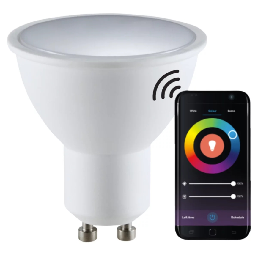 RGBW LED Димируема крушка G45 GU10/5,5W/230V 2700-6500K Wi-Fi Tuya