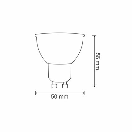 RGBW LED Димируема крушка G45 GU10/5,5W/230V 2700-6500K Wi-Fi Tuya