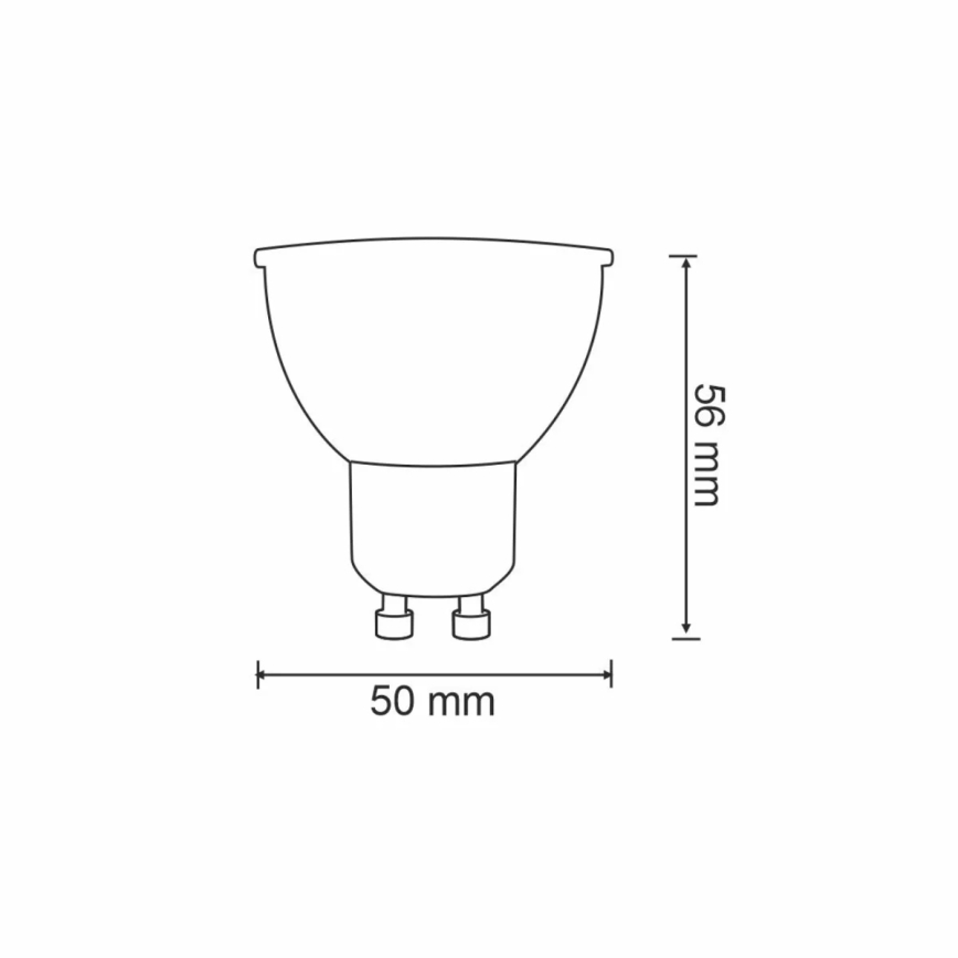 RGBW LED Димируема крушка G45 GU10/5,5W/230V 2700-6500K Wi-Fi Tuya