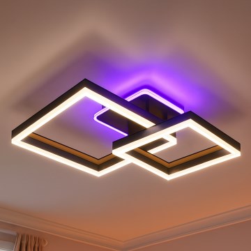 RGBW LED димируемо таванно осветително тяло, 75 W, 230 V, 3000–6500 K, с дистанционно управление