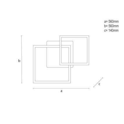 RGBW LED димируемо таванно осветително тяло, 75 W, 230 V, 3000–6500 K, с дистанционно управление