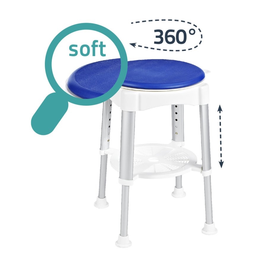 Ridder - Въртящо се столче 58x35,5 см синьо/бяло