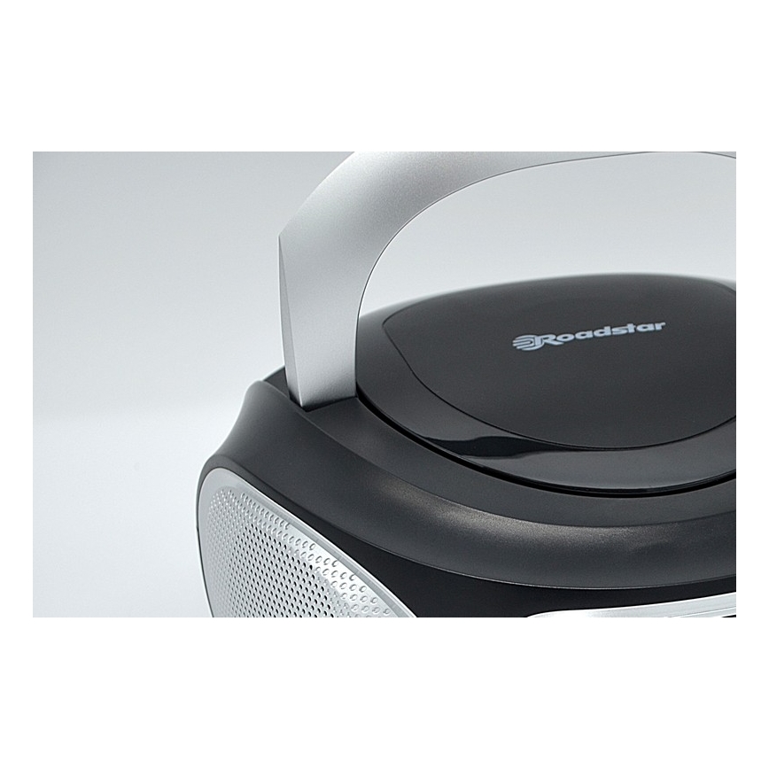 Roadstar CDR-365U/SL - Радио с FM/PLL и USB 32W/230V/4xLR14 черно/сребристо